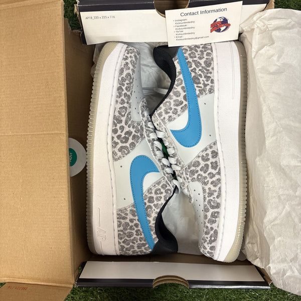 Size 9   Nike Air Force 1 Premium Low Snow Leopard0