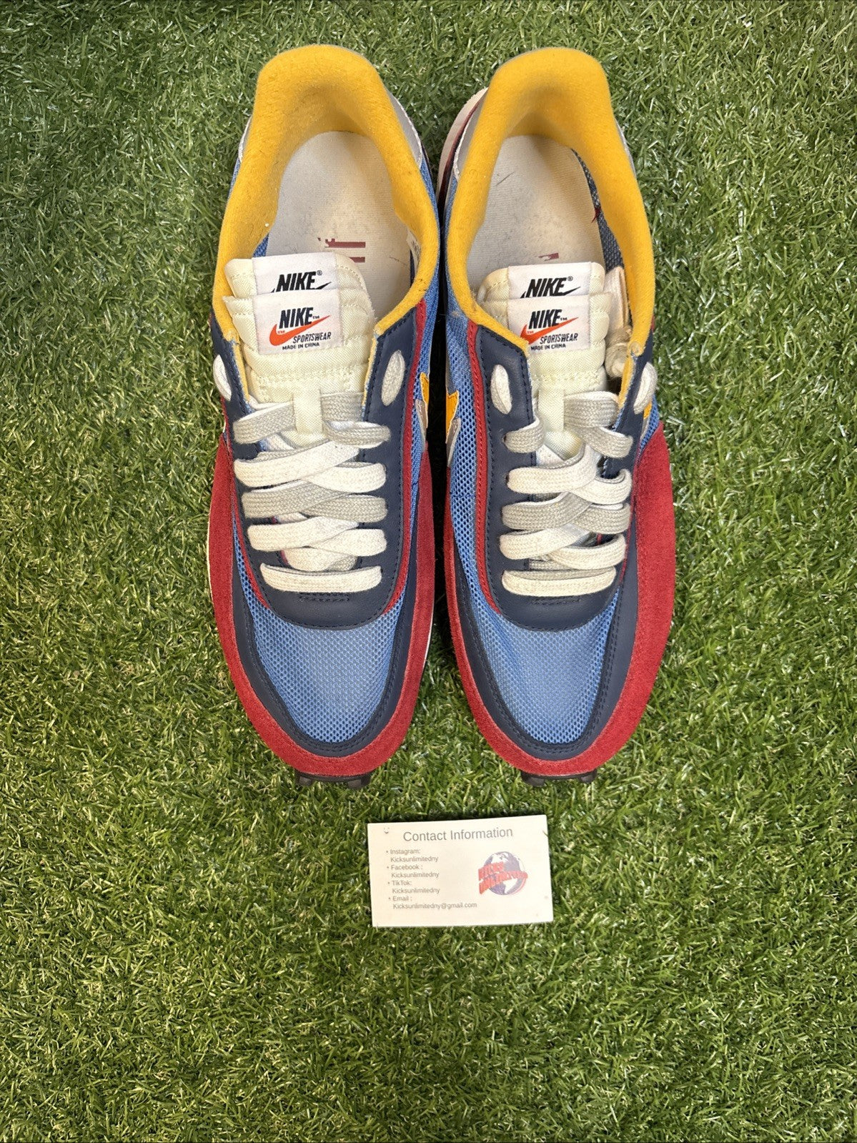 Size 12   sacai x Nike LDWaffle Varsity Blue2