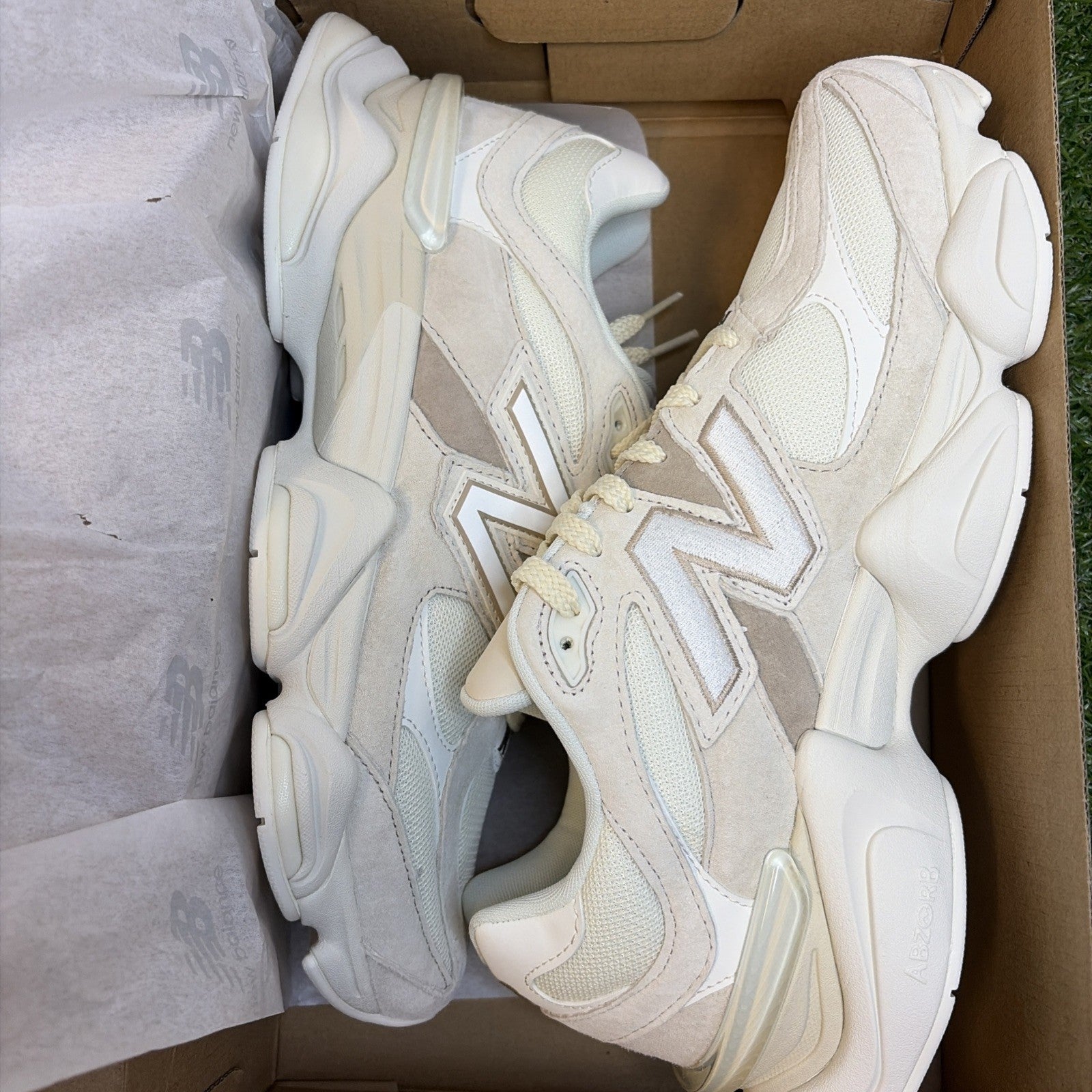 Size 12 - New Balance 9060 White Beige0