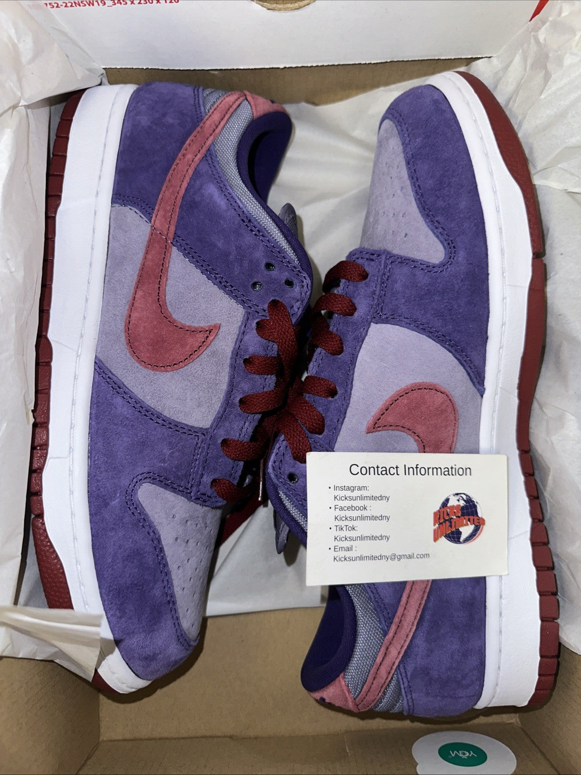 Nike Dunk Low SP PLUM Daybreak/Barn-Plum US Mens 10 CU1726-5000