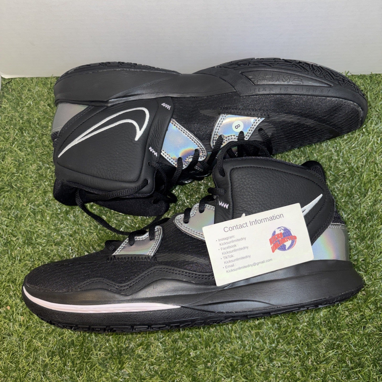 Size 13   Nike Kyrie Infinity Black Metallic Silver0