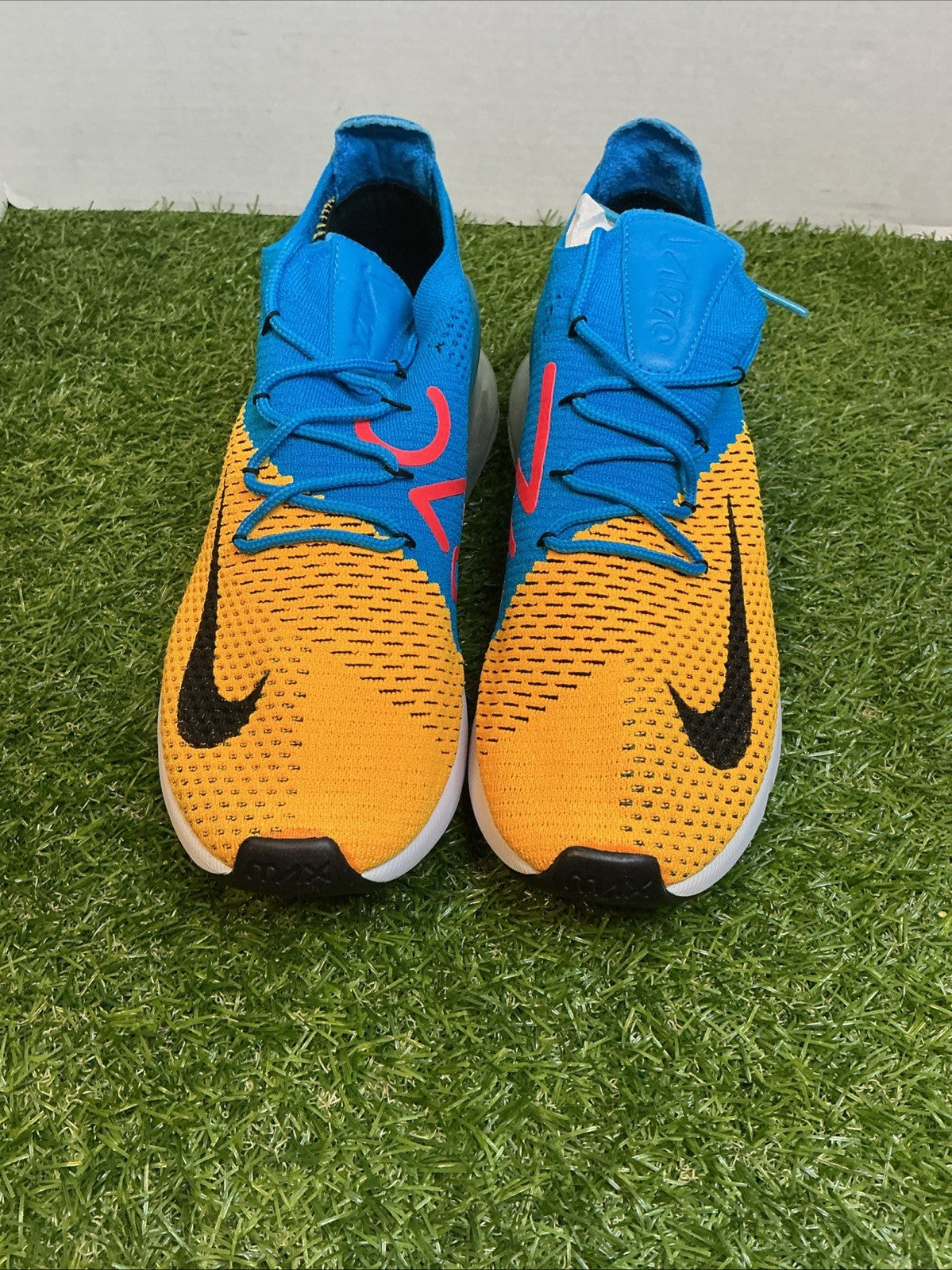 Size 9.5 - Nike Air Max 270 Flyknit Blue Orbit AO1023-8002