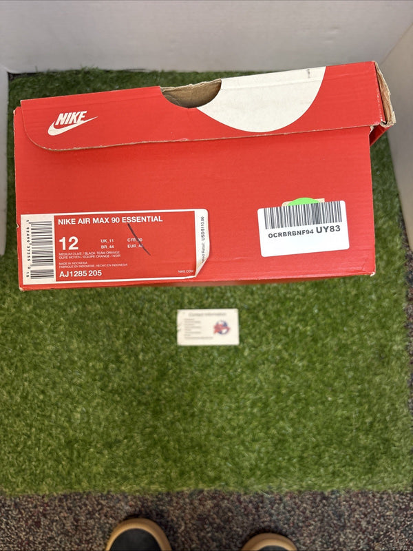 Size 12   Nike Air Max 90 Essential Olive6