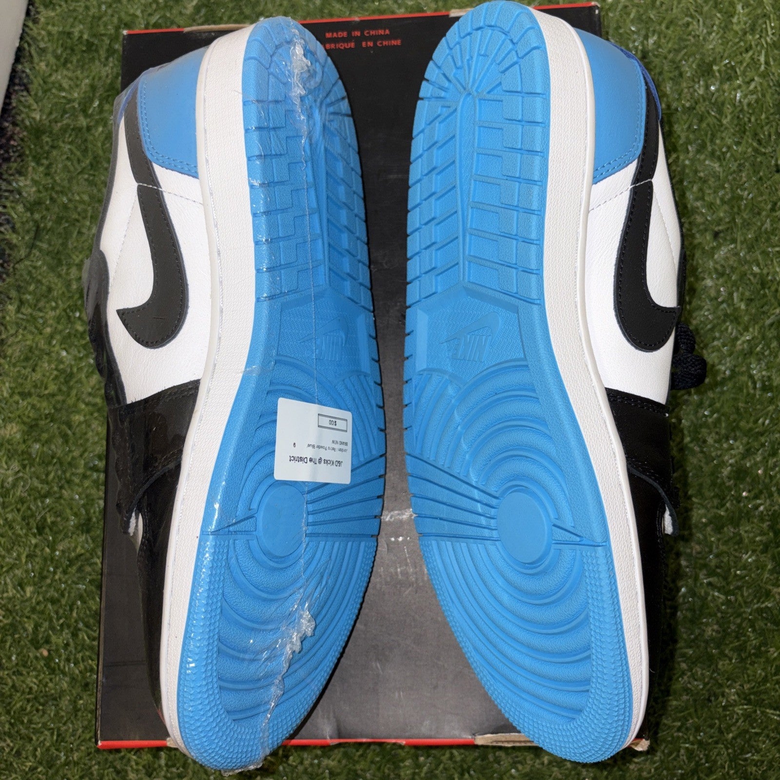 Nike Air Jordan 1 Retro Low OG Black Dark Powder Blue CZ0790-104 Men’s Size 92