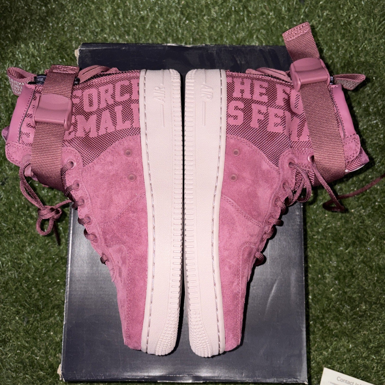 Nike Air Force 1 SF Mid Force Womens Size 7.5 Boots Shoes Maroon AJ1698 6003