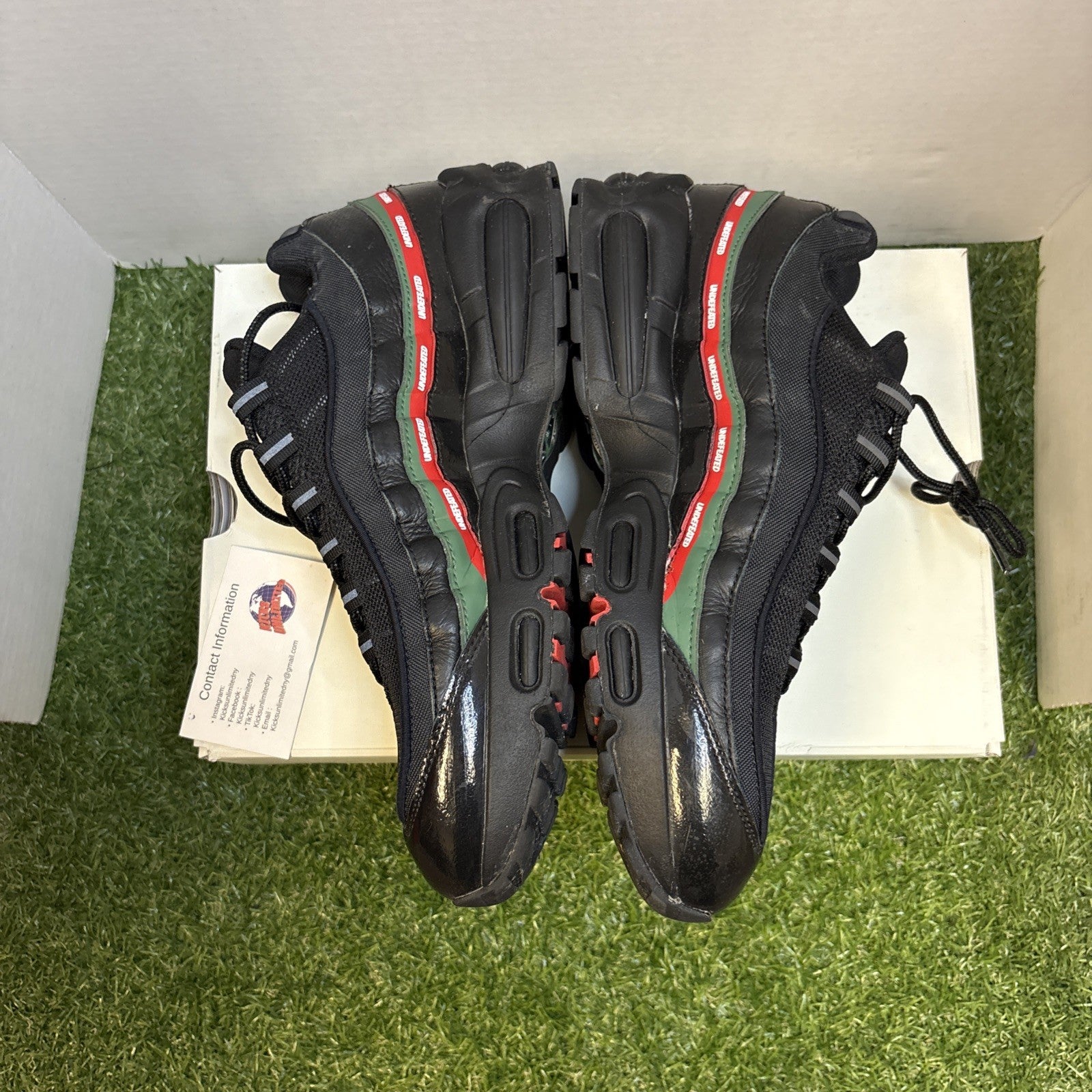 Size 11   Undefeated x Nike Air Max 95 Black1