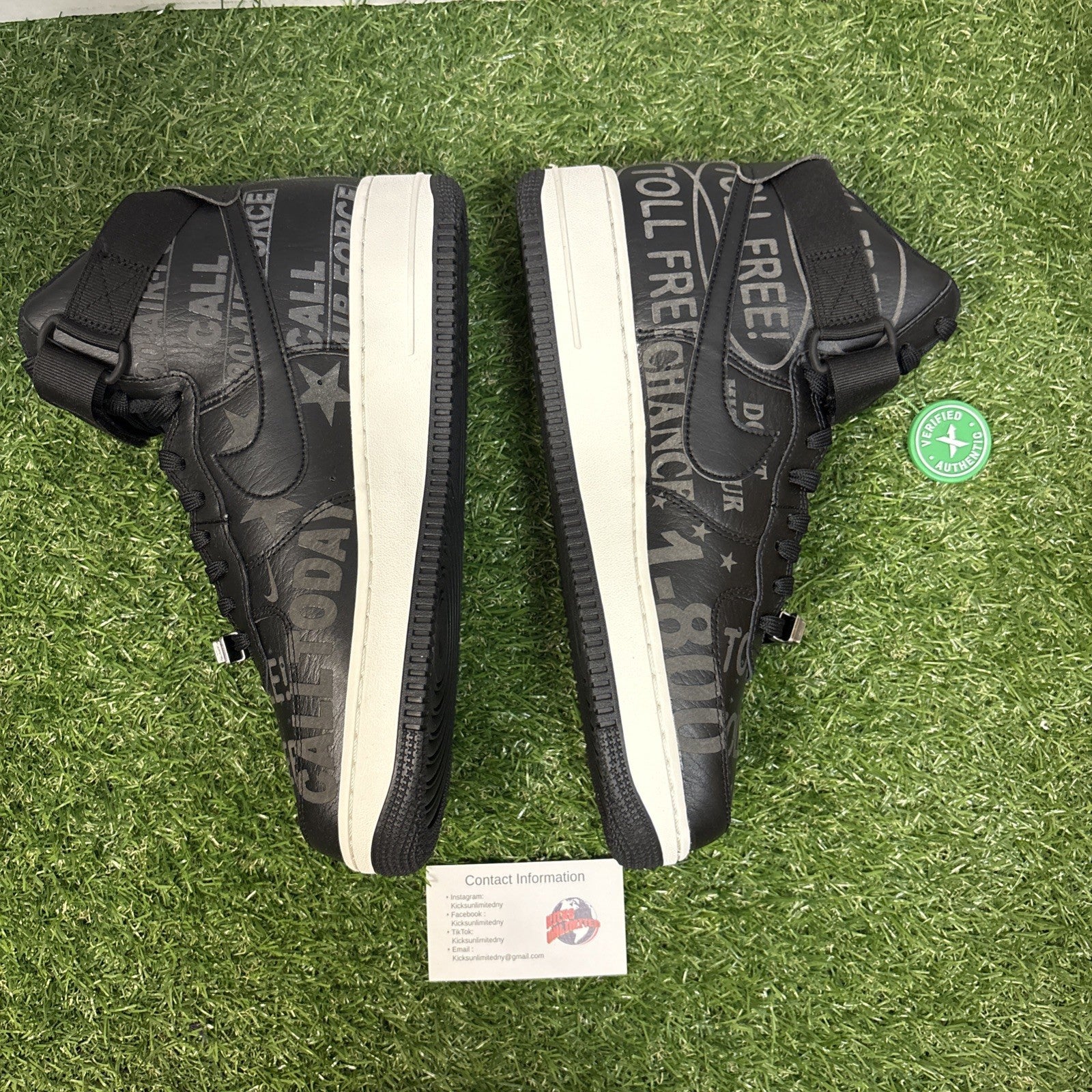 Size 9   Nike Air Force 1 '07 Premium High Toll Free Pack   Black3