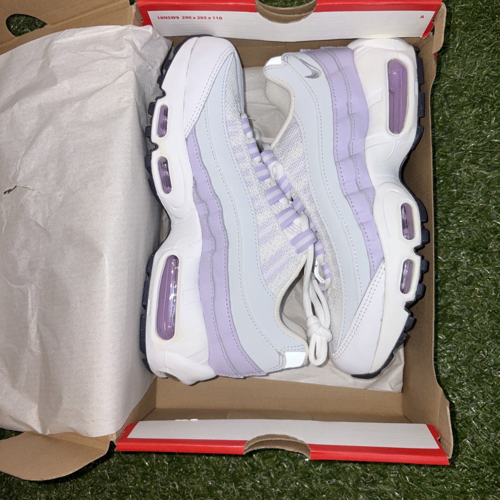 Nike Air Max 95 Recraft White Violet Frost (GS) - Size 5Y0