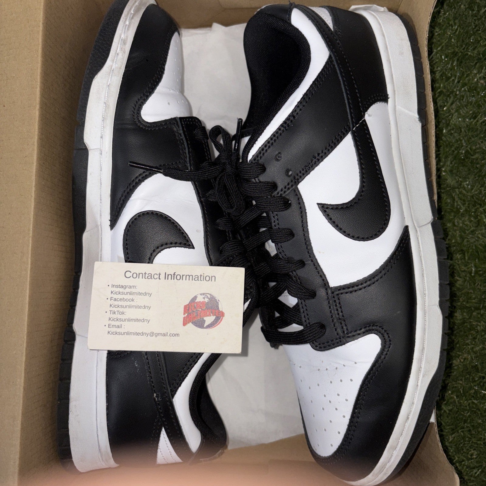 Size 13   Nike Dunk Low Black White0