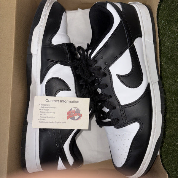 Size 13   Nike Dunk Low Black White0