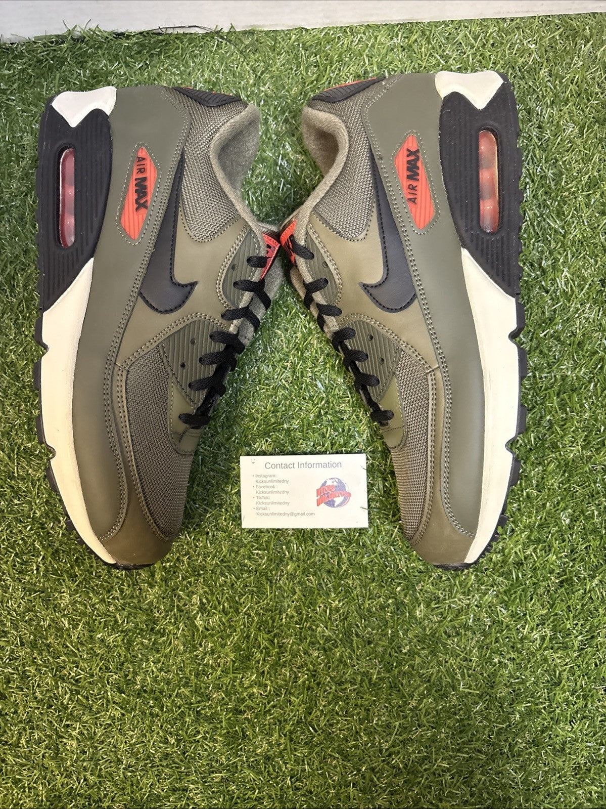 Size 12   Nike Air Max 90 Essential Olive3