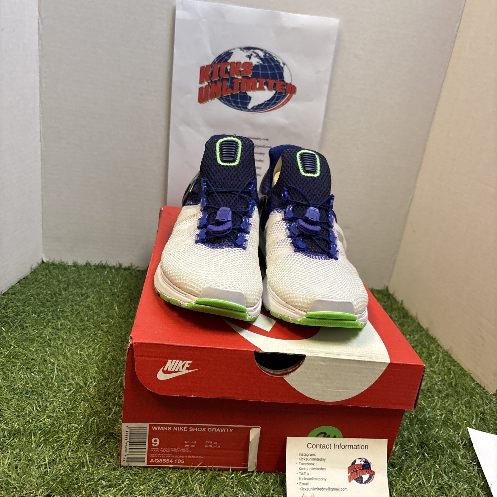 Size 9   Nike Shox Gravity Fusion Violet W3