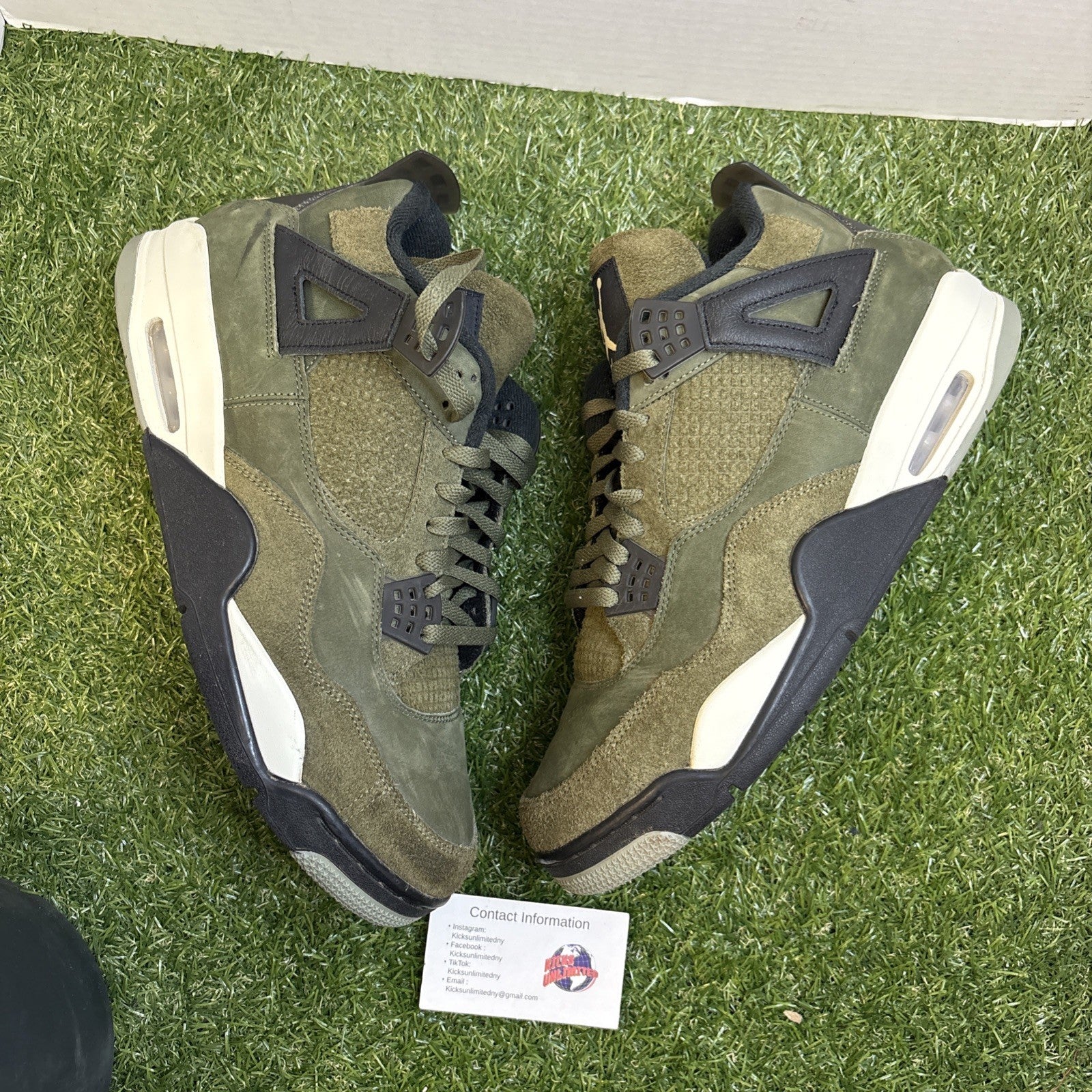 Size 13   Jordan 4 SE Retro Low Craft   Olive FB9927 2004