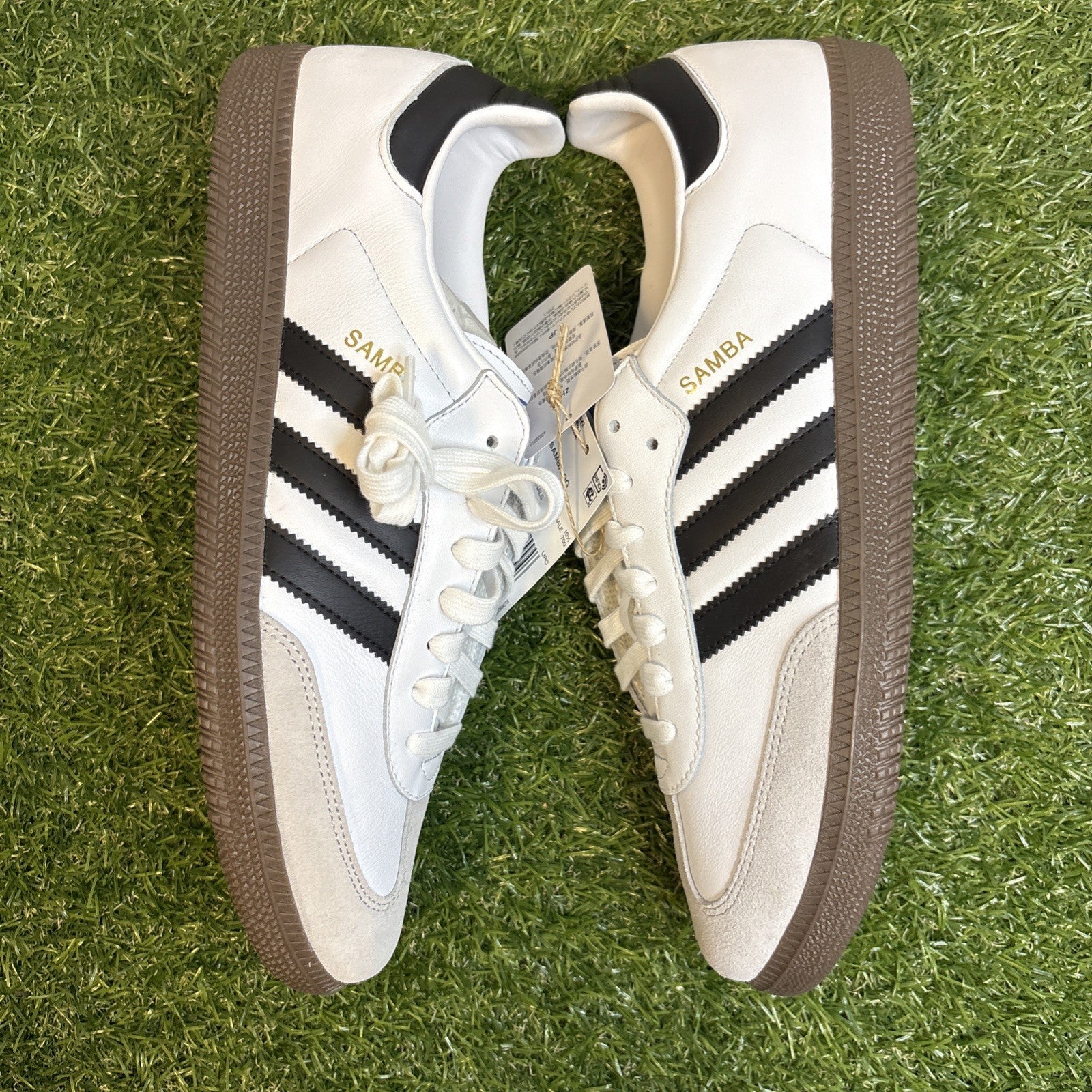 Size 11 - adidas Samba OG Low White Black Gum0