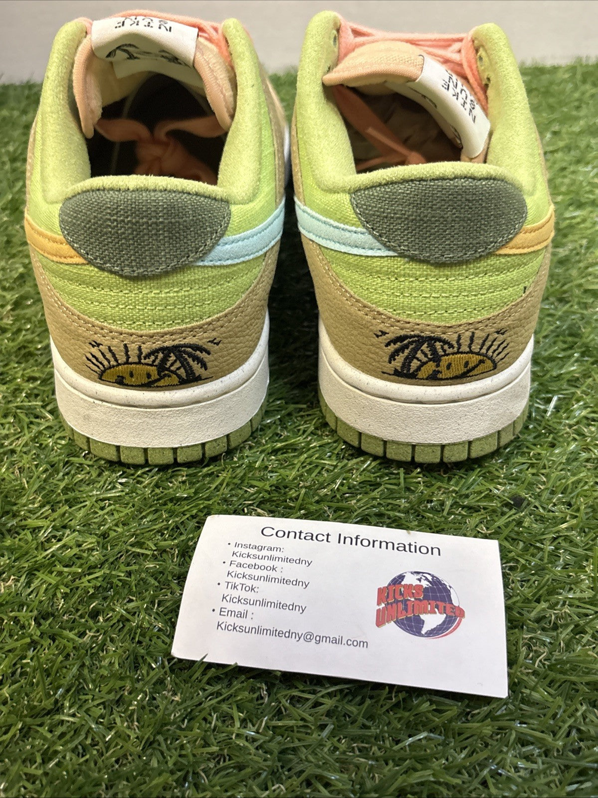 Size 9   Nike Dunk Low Sun Club   Arctic Orange Sanded Gold4