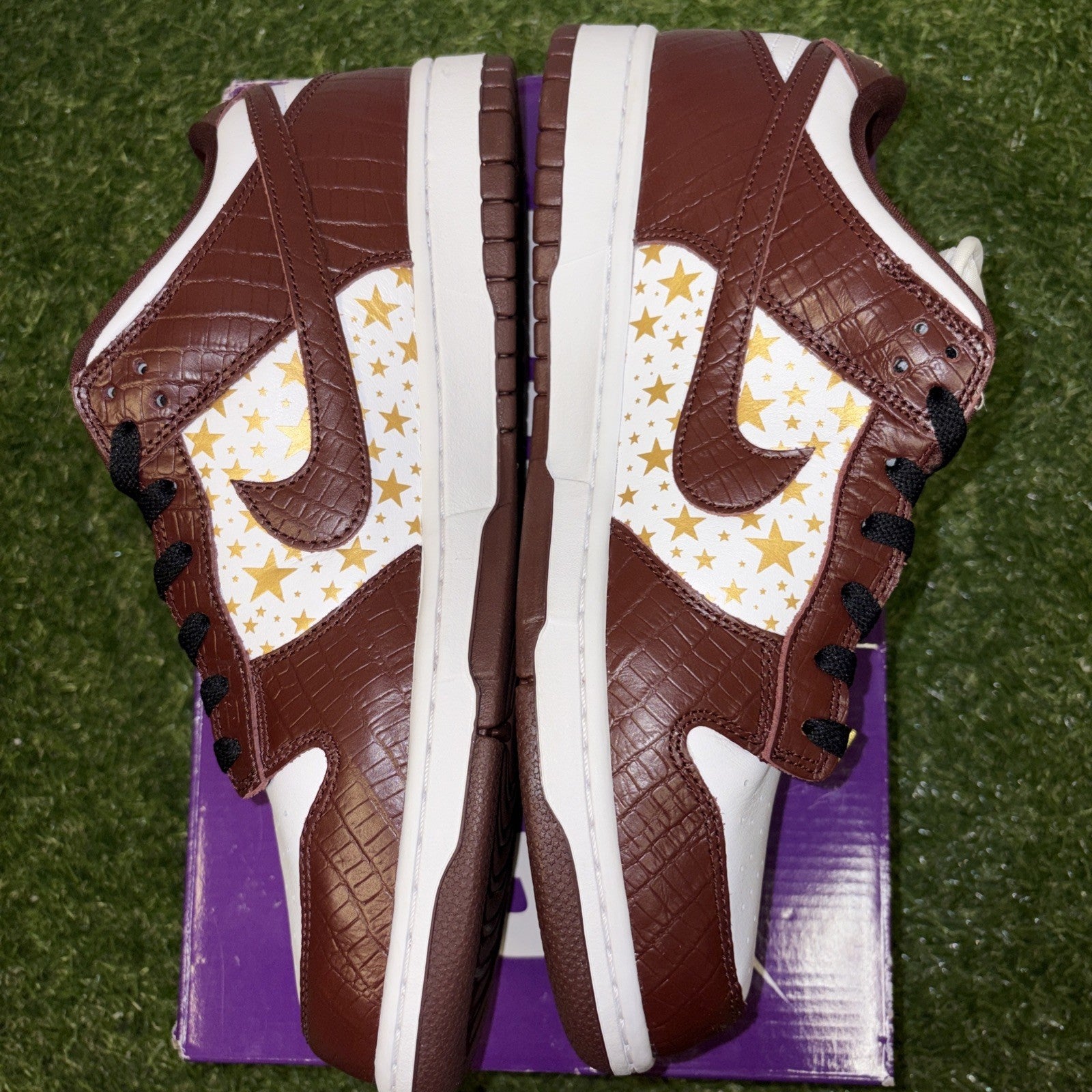 Size 10.5   Supreme x Nike Dunk OG SB QS Low Barkroot Brown2