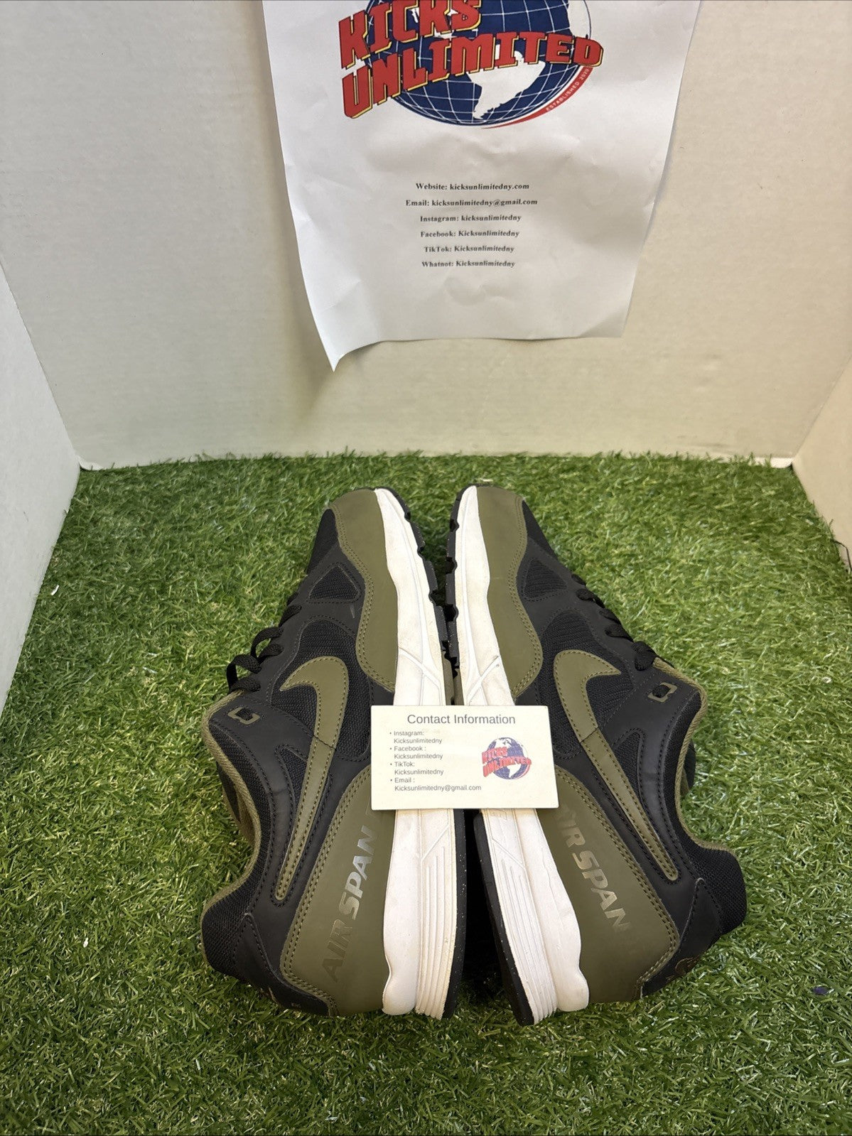 Size 13 - Nike Air Span 2 Black Olive Canvas2