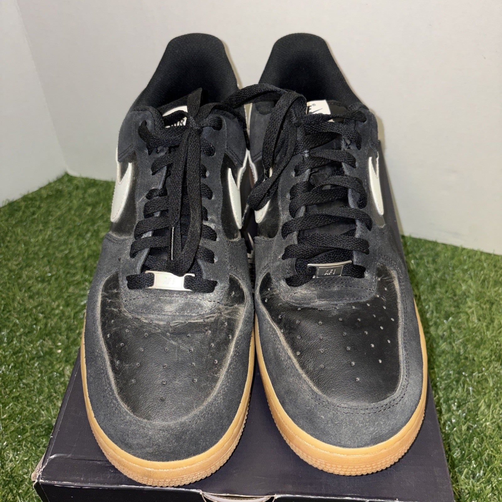 Nike Air Force 1 Low '07 LV8 Athletic Sneakers Mens 12 Gum Pack Black Lace Up1