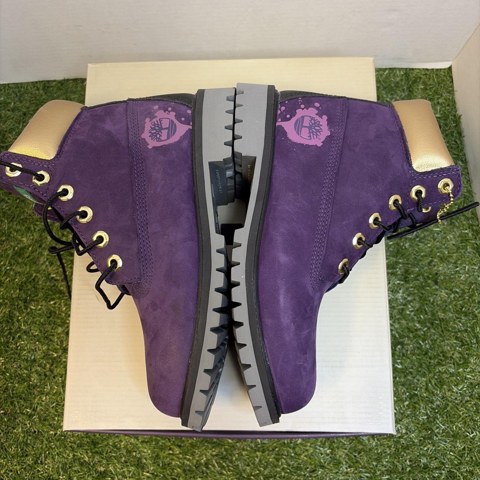Timberland Premium 6 Inch Waterproof Boot Dark Purple NUBUCK Sz 5Y Tb 0a5z9D 5273