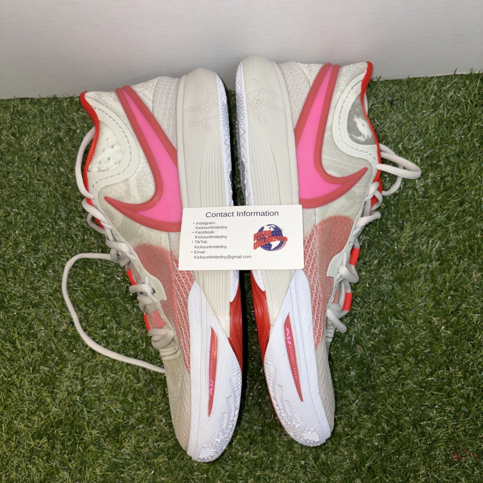 Size 13   Nike Kyrie 8 Light Bone Picante Red2