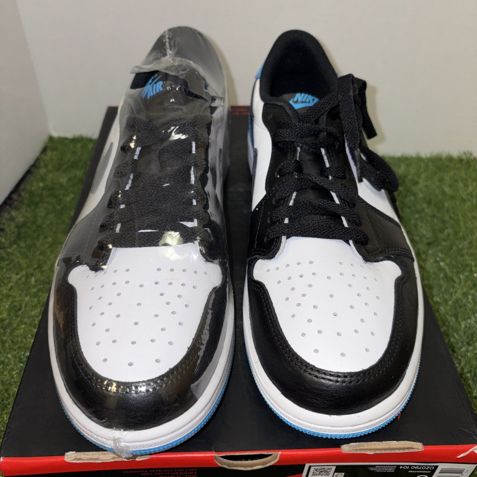 Nike Air Jordan 1 Retro Low OG Black Dark Powder Blue CZ0790-104 Men’s Size 91