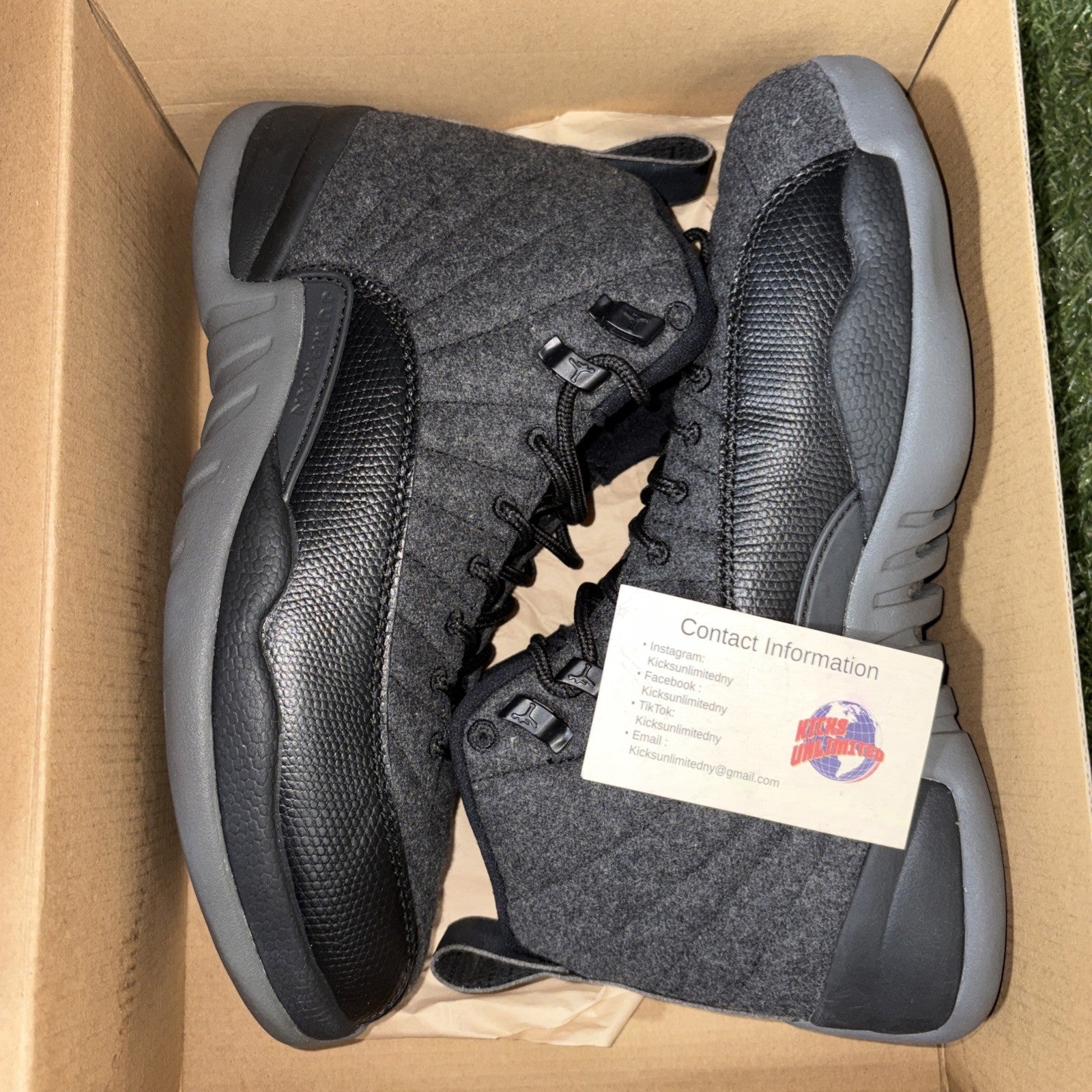 Size 8.5   Air Jordan 12 Retro Wool0
