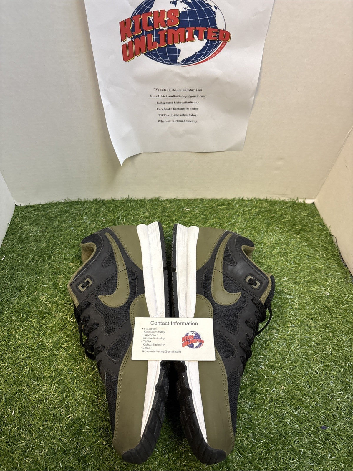 Size 13 - Nike Air Span 2 Black Olive Canvas1