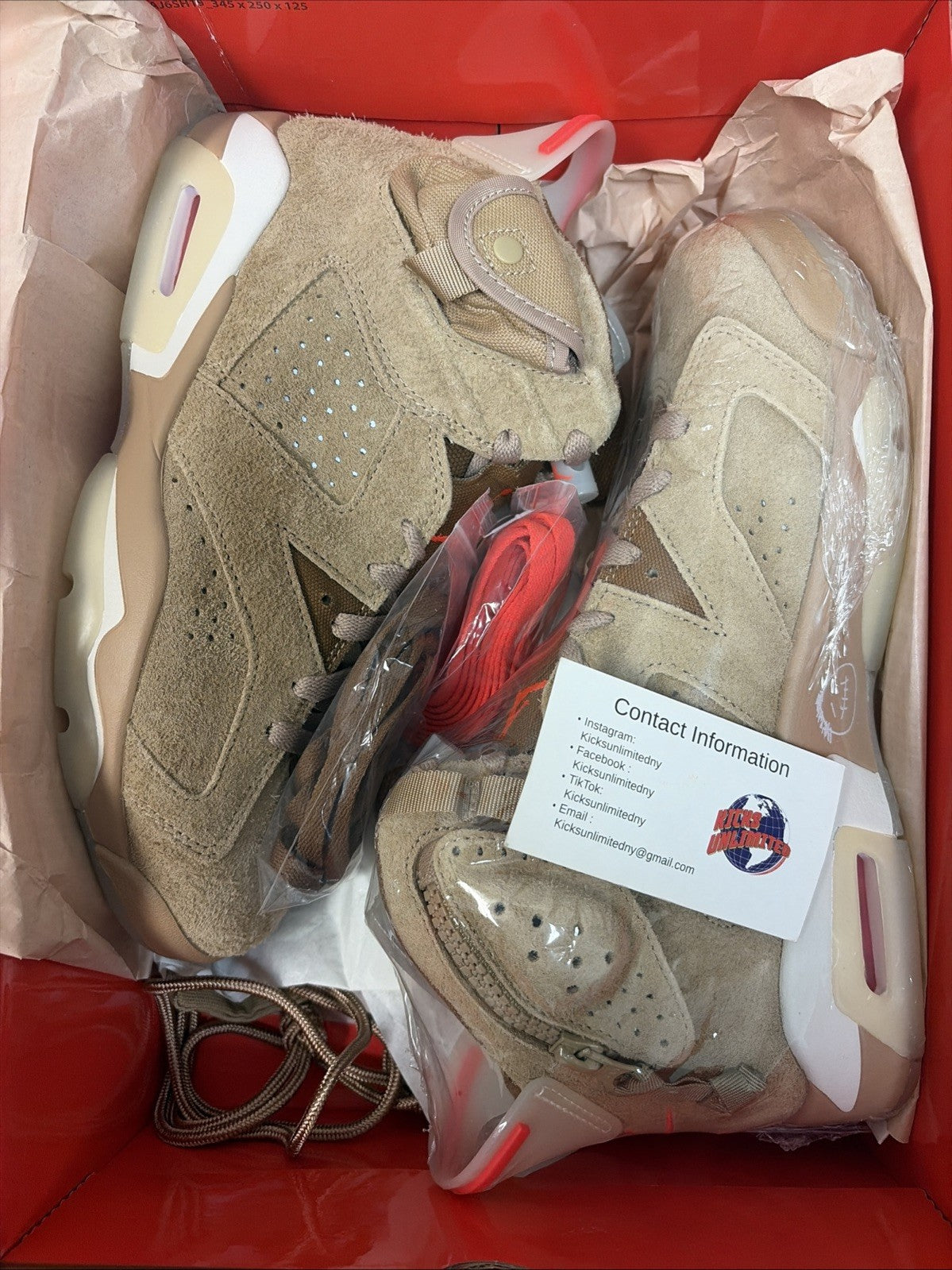 Size 8 - Jordan 6 Retro x Travis Scott Mid British Khaki0