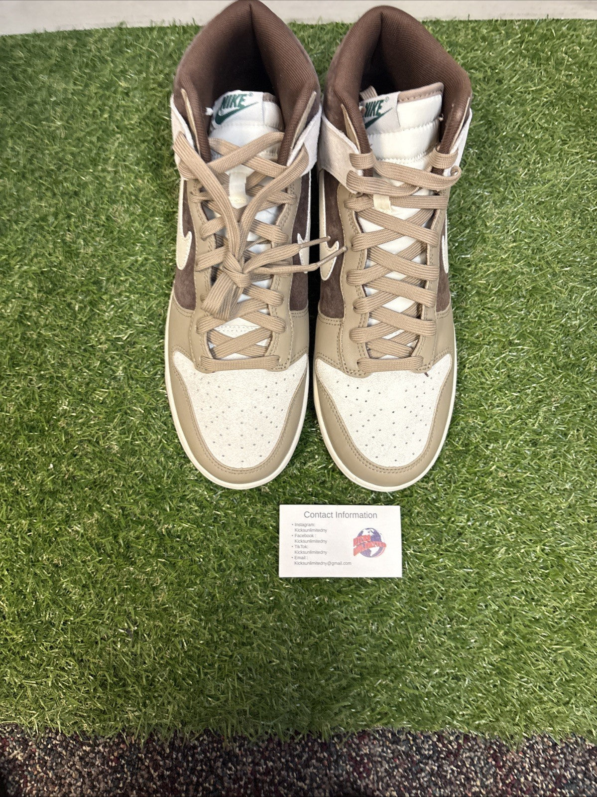 Size 10.5   Nike Dunk High Light Chocolate3