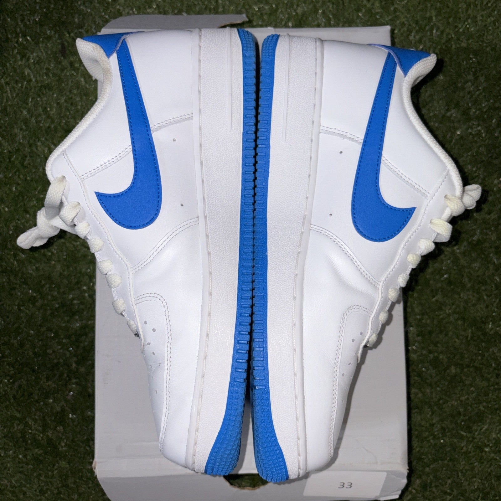 NIKE Air Force 1 '07 White/Photo Blue White FJ4146 103 MEN'S SIZE 9.52