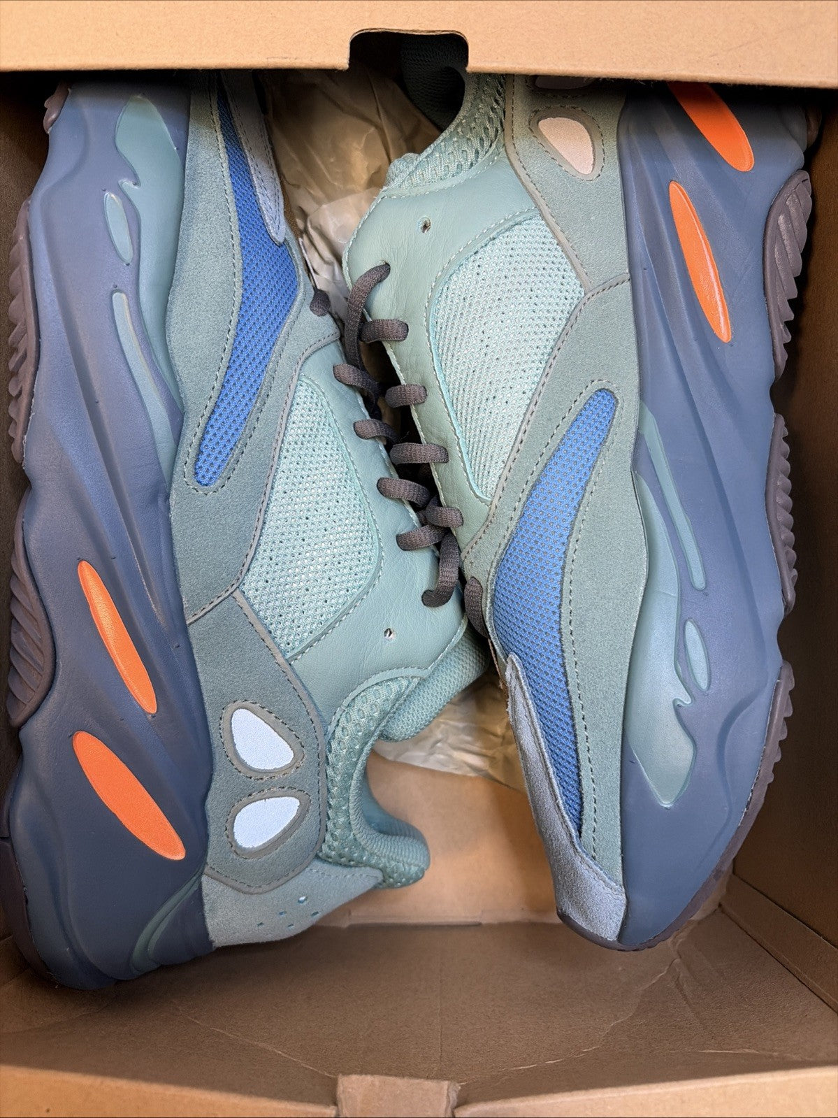 Size 11.5- adidas Yeezy Boost 700 Faded Azure0