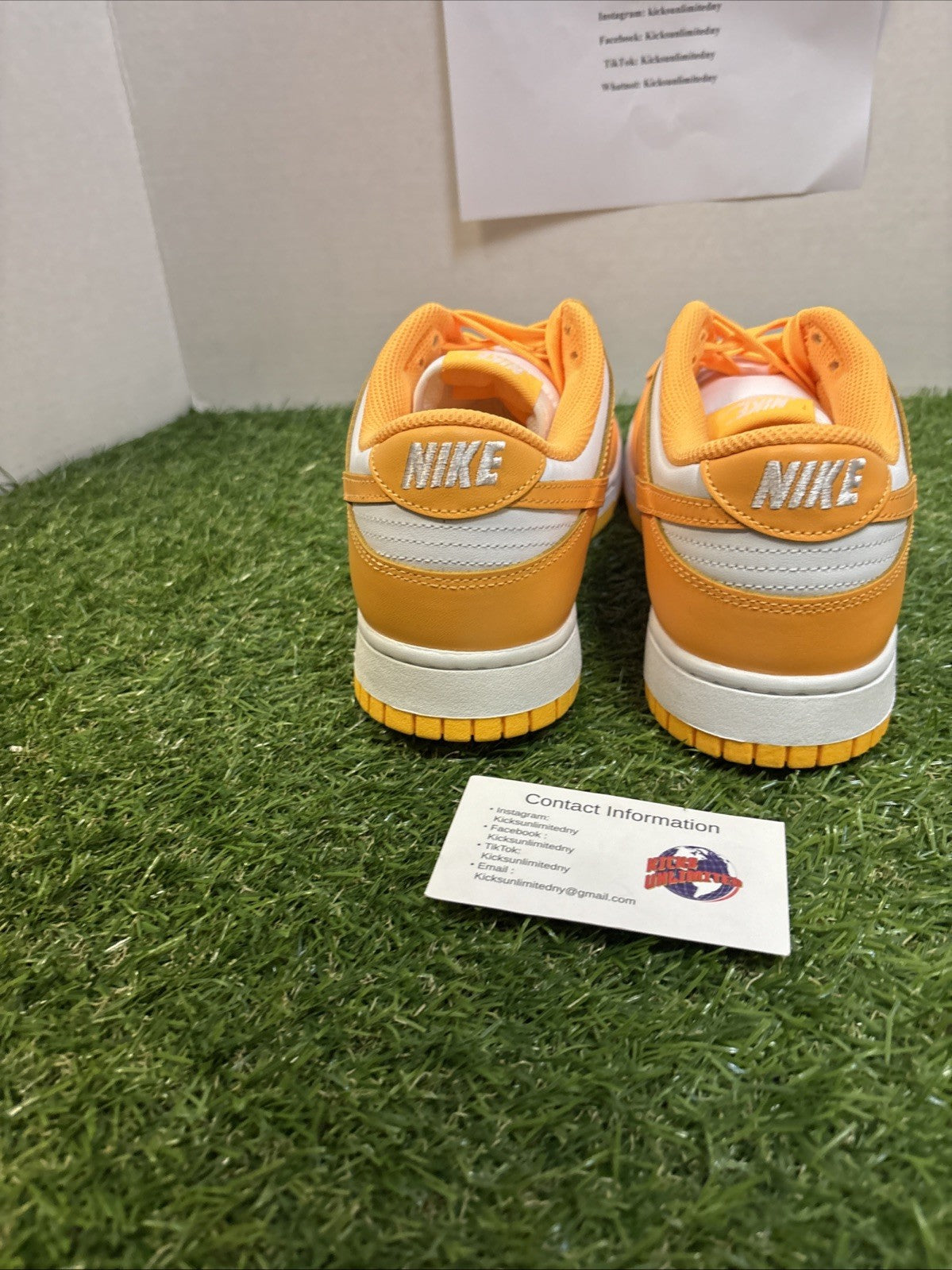 Size 11 W  Nike Dunk Low Laser Orange W4