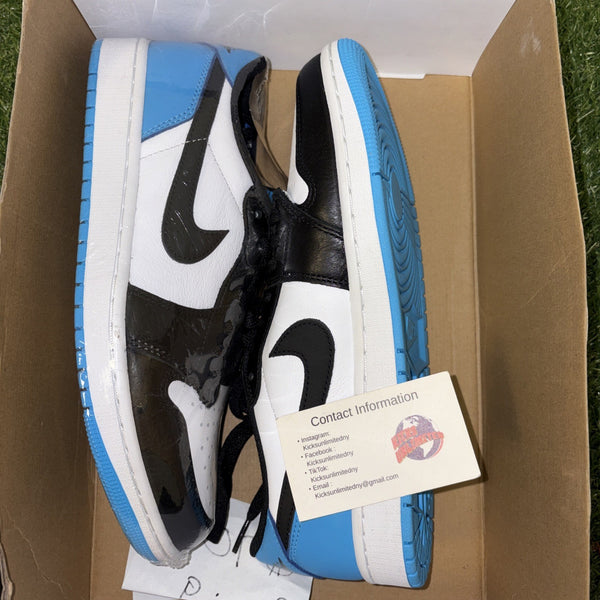 Nike Air Jordan 1 Retro Low OG Black Dark Powder Blue CZ0790-104 Men’s Size 90