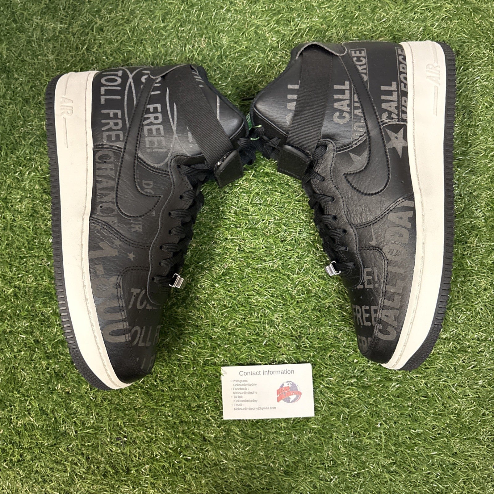 Size 9   Nike Air Force 1 '07 Premium High Toll Free Pack   Black4