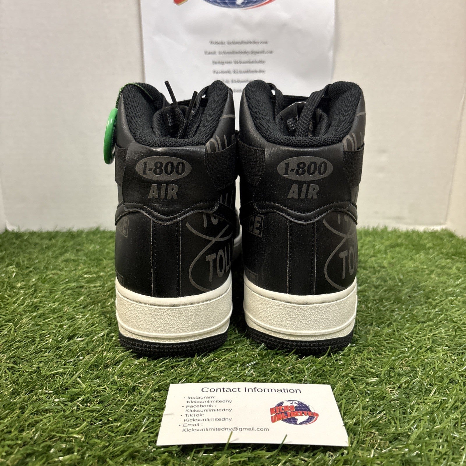 Size 9   Nike Air Force 1 '07 Premium High Toll Free Pack   Black6