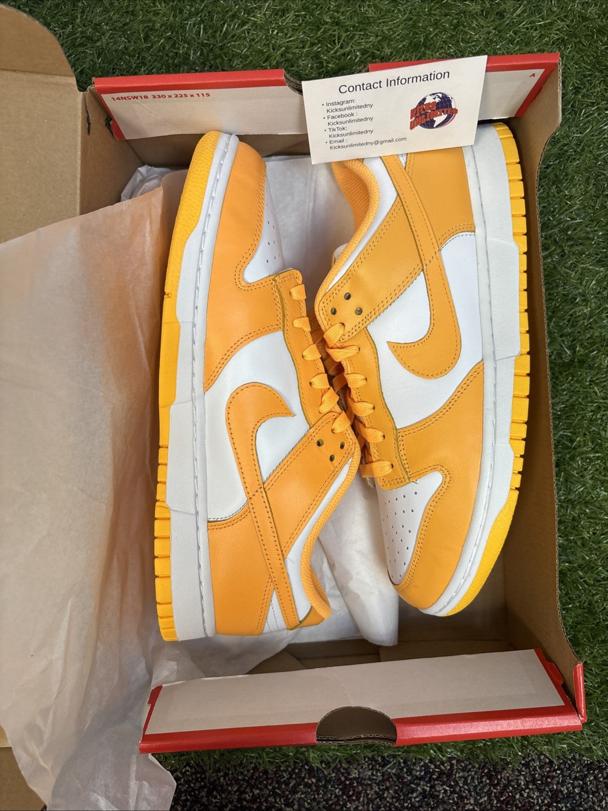 Size 11 W  Nike Dunk Low Laser Orange W0