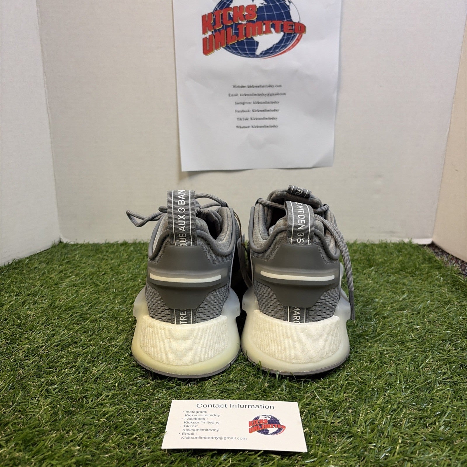 Size 10   Adidas NMD_V3 Light Grey Silver Metallic4