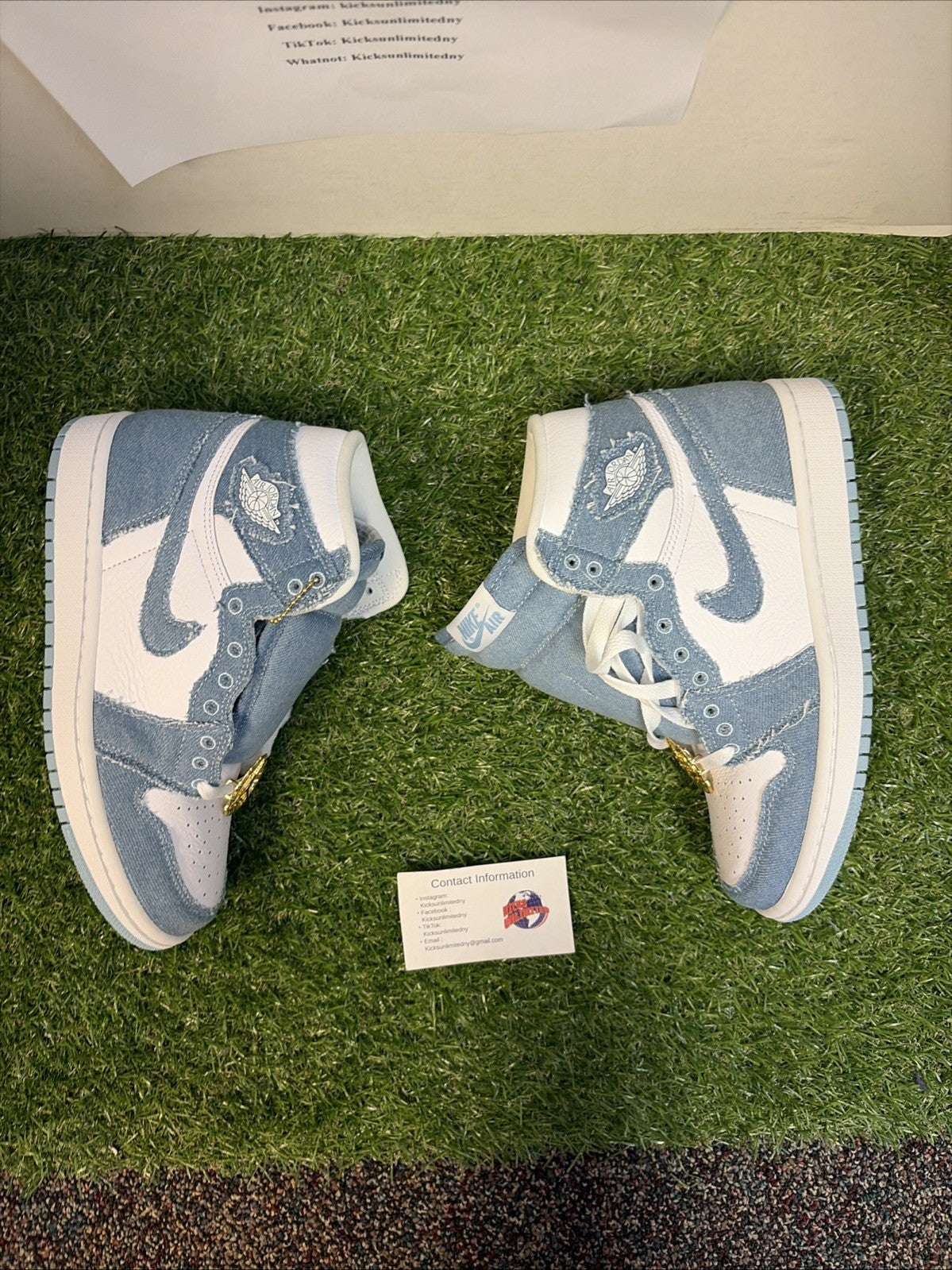Size 7 - Jordan 1 High OG Denim 20224