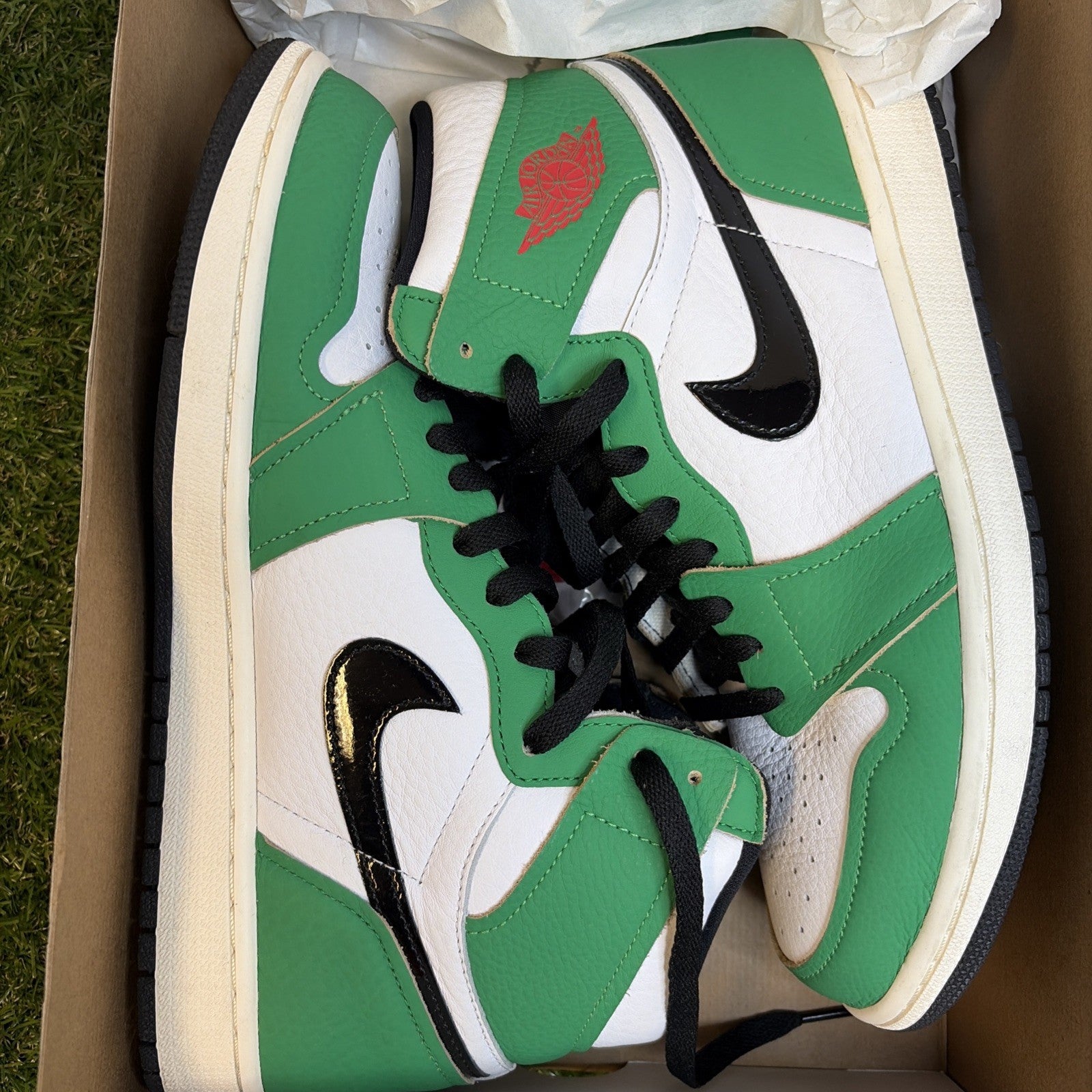 Size 10.5 - Air Jordan 1 Retro OG High Lucky Green W0