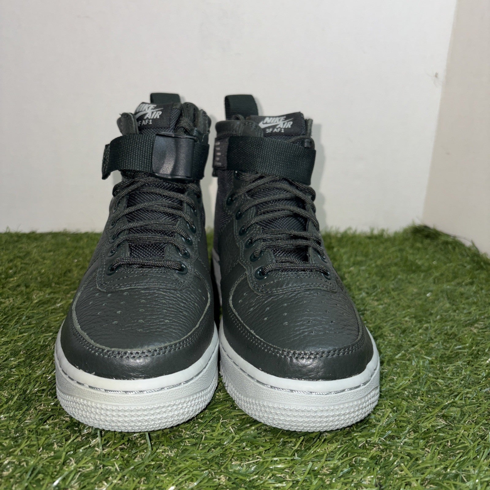 Size 6.5w- Nike SF Force 1 Mid Outdoor Green w3