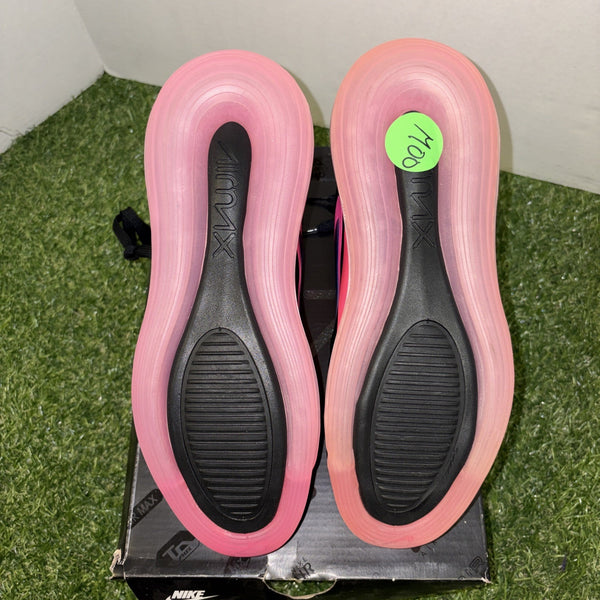 Nike Air Max 720 GS Black Laser Fuchsia Pink Size 6y/ Womens 7.5W AQ3196 0074