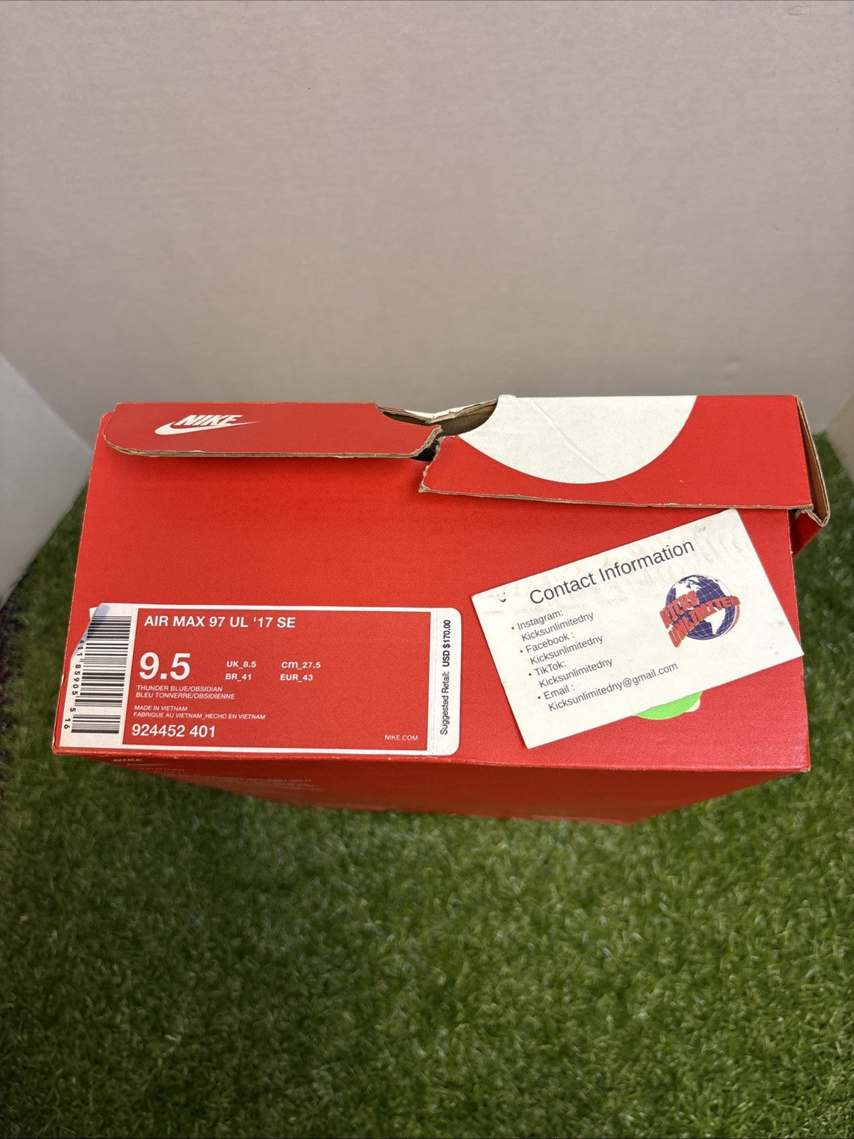 Size 9.5   Nike Air Max 97 Ultra 17 SE Navy White5