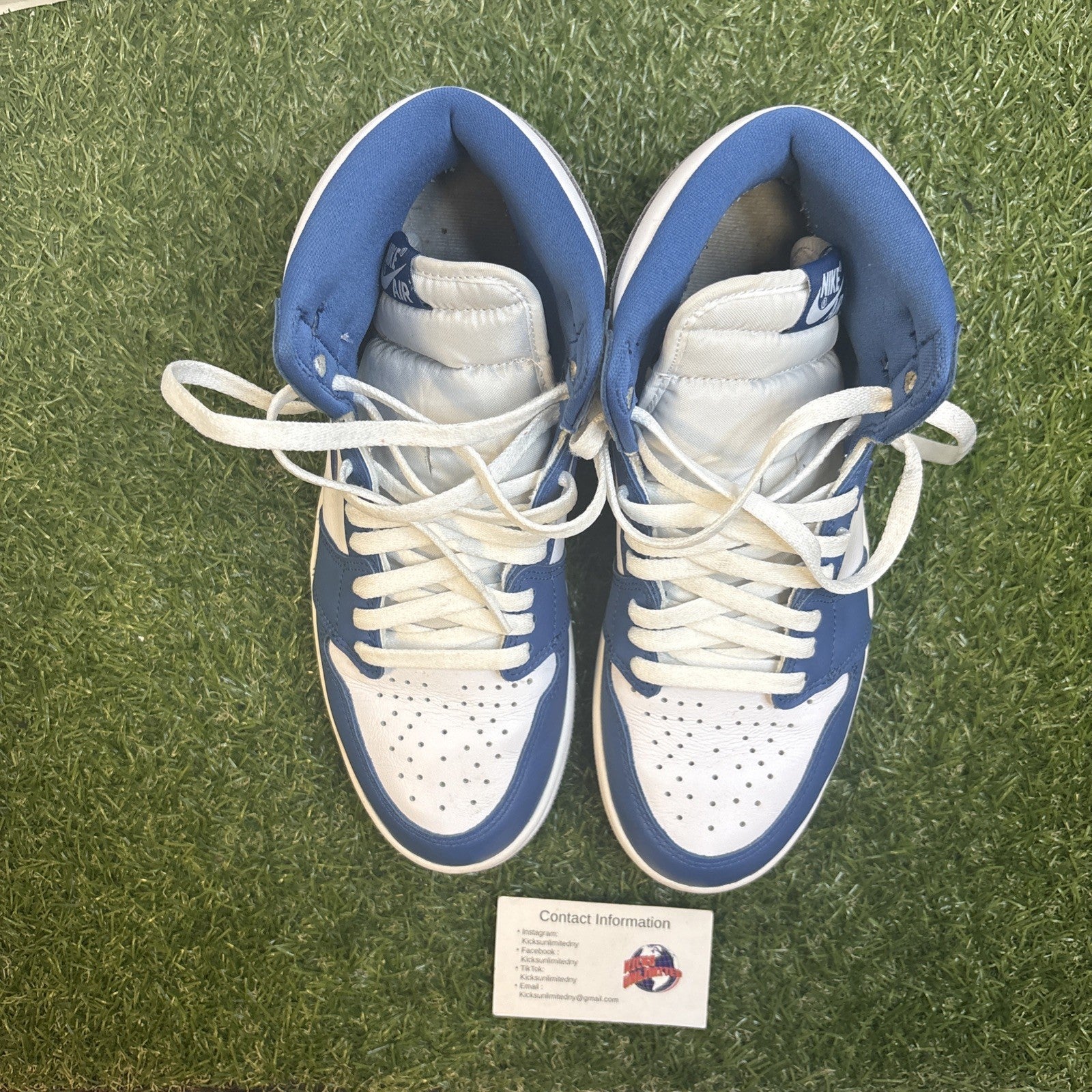 Air Jordan 1 Retro High OG  TRUE BLUE  Size 9M/10.5W4