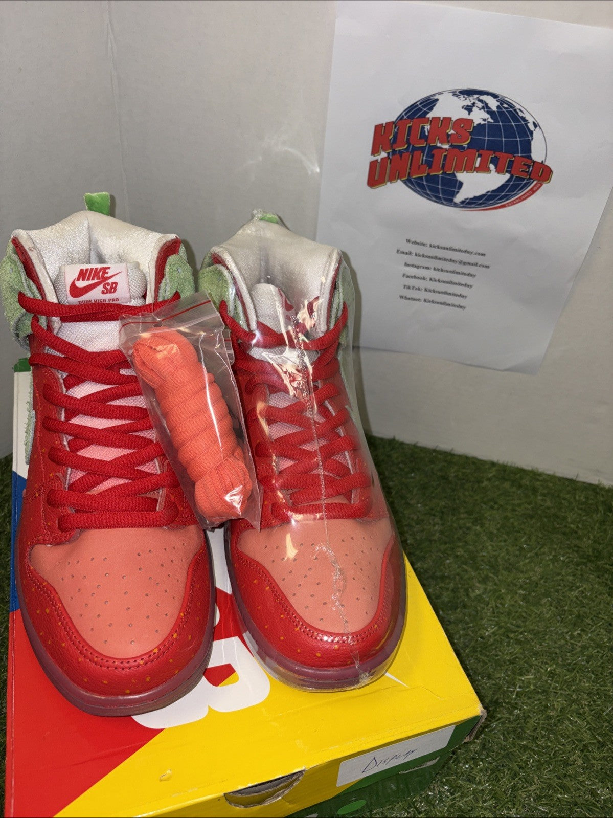 Size 10.5   Nike SB Dunk High Strawberry Cough1