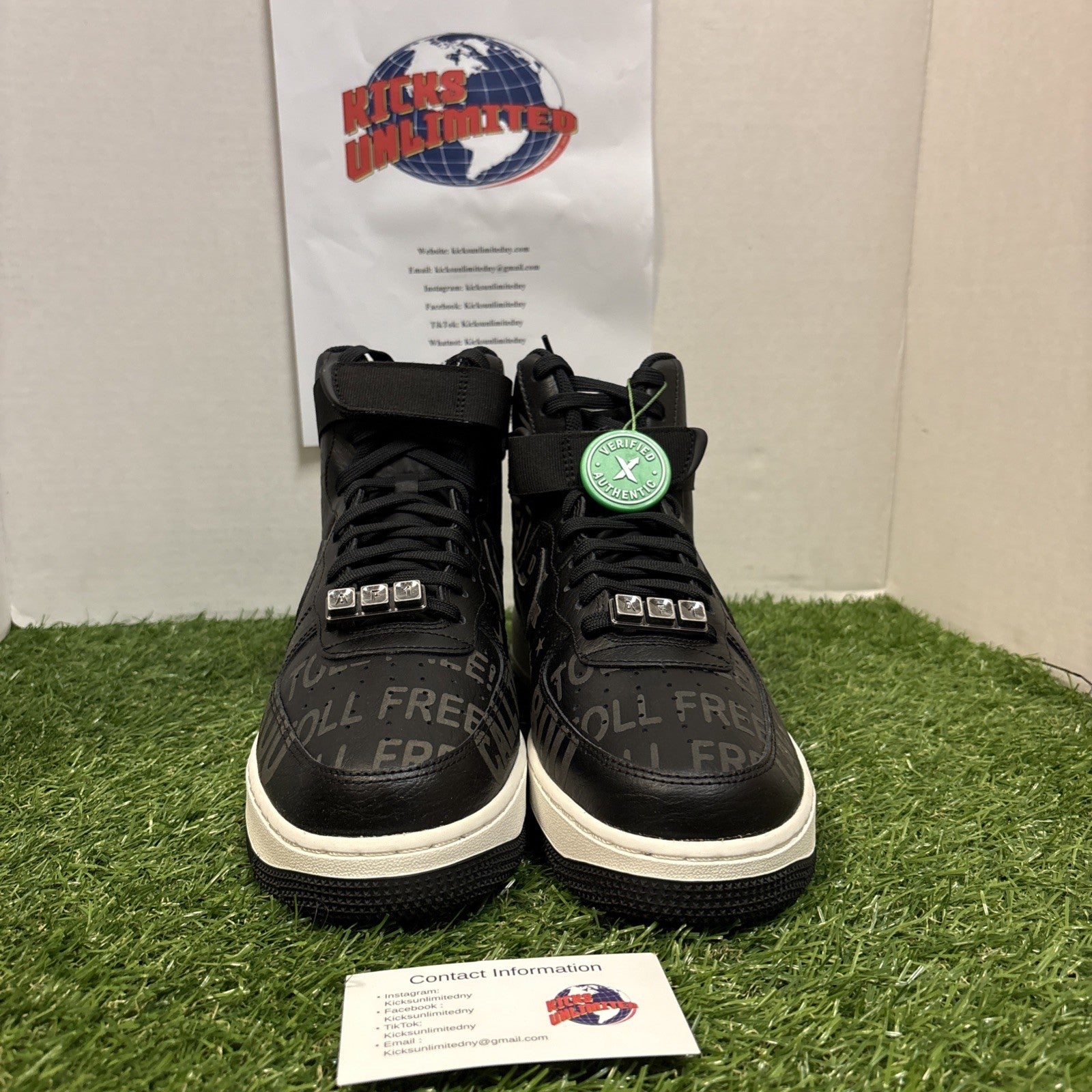Size 9   Nike Air Force 1 '07 Premium High Toll Free Pack   Black0