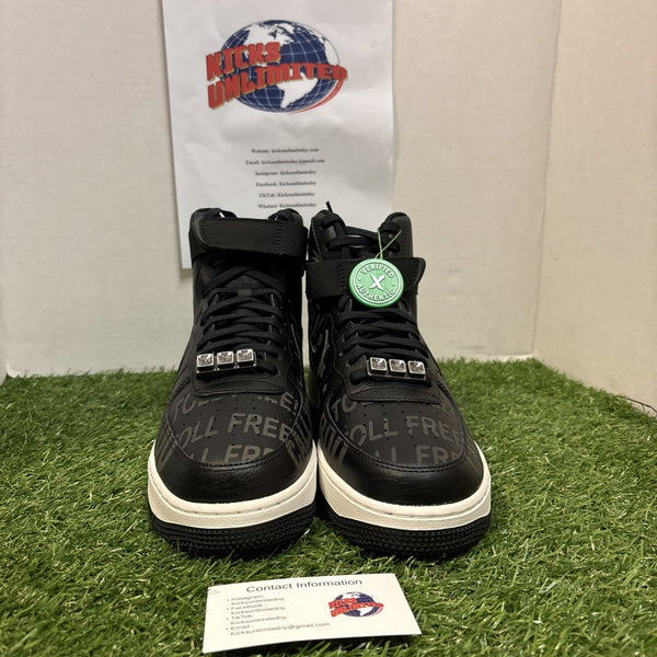 Size 9   Nike Air Force 1 '07 Premium High Toll Free Pack   Black0