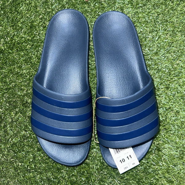 Adidas Adilette Aqua Slip On Sandals Slides Dark Blue Summer IF0895 Mens Size 130