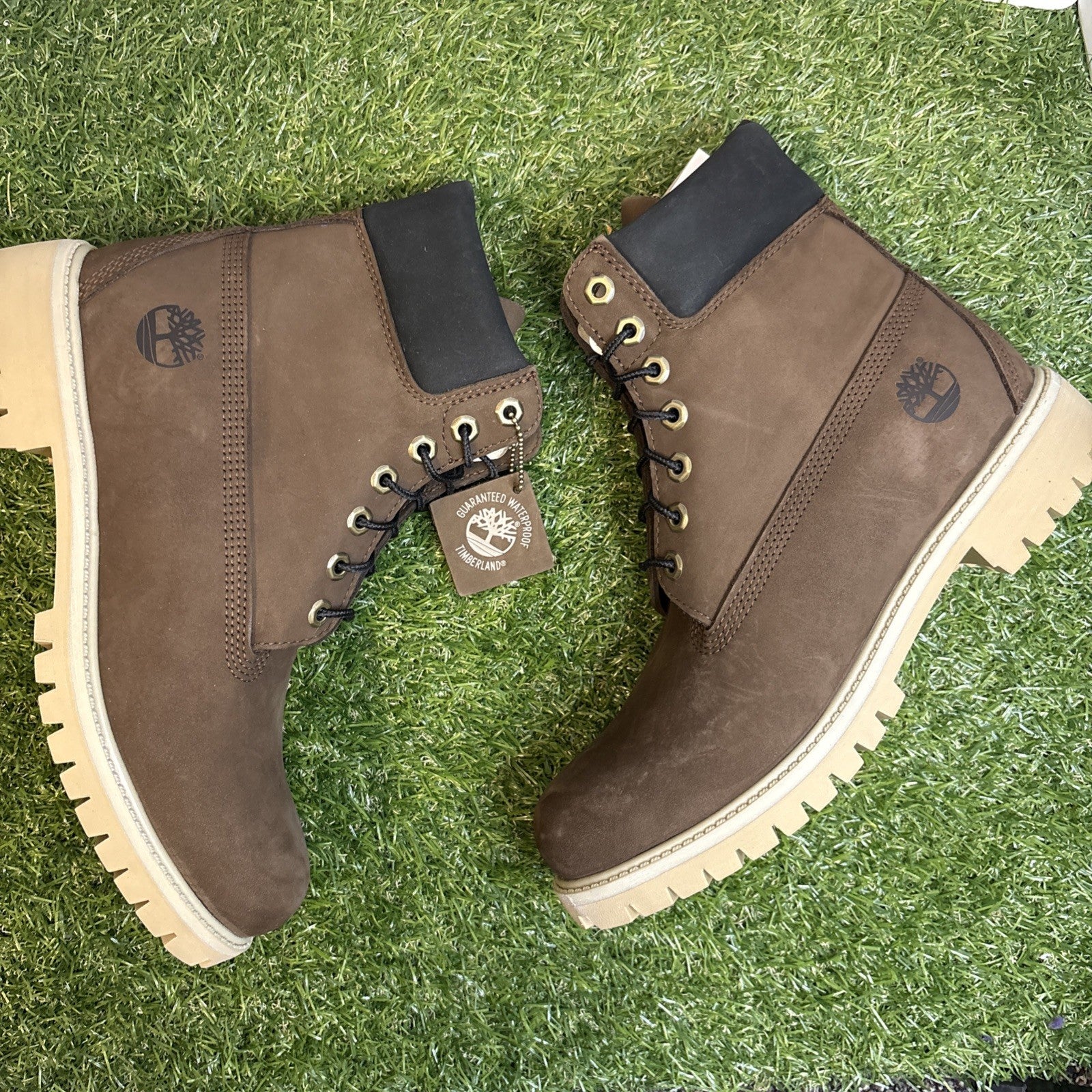 Size 8.5- Timberland Mens 8.5 -Inch Premium Waterproof Boots Cocoa0