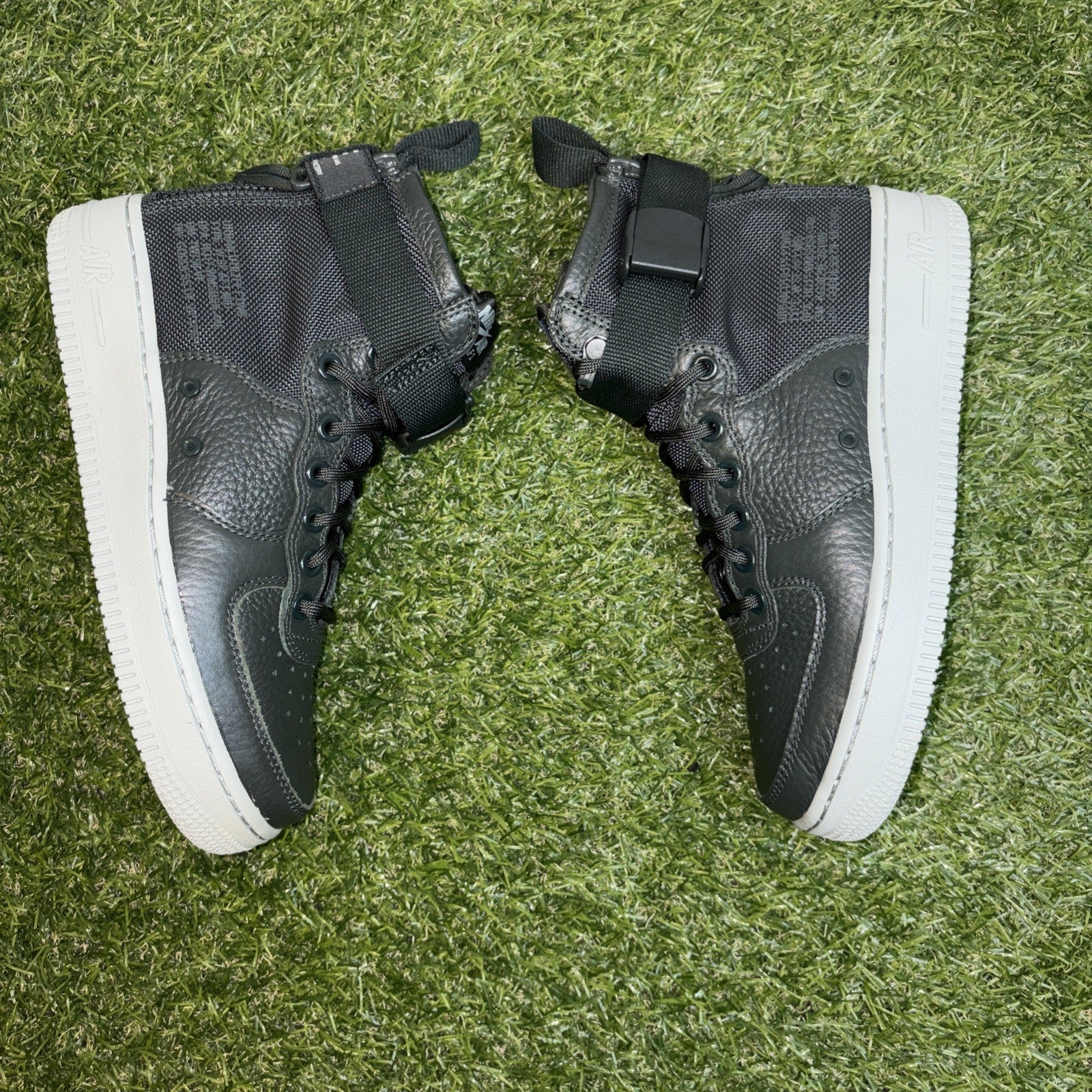 Size 6.5w- Nike SF Force 1 Mid Outdoor Green w1