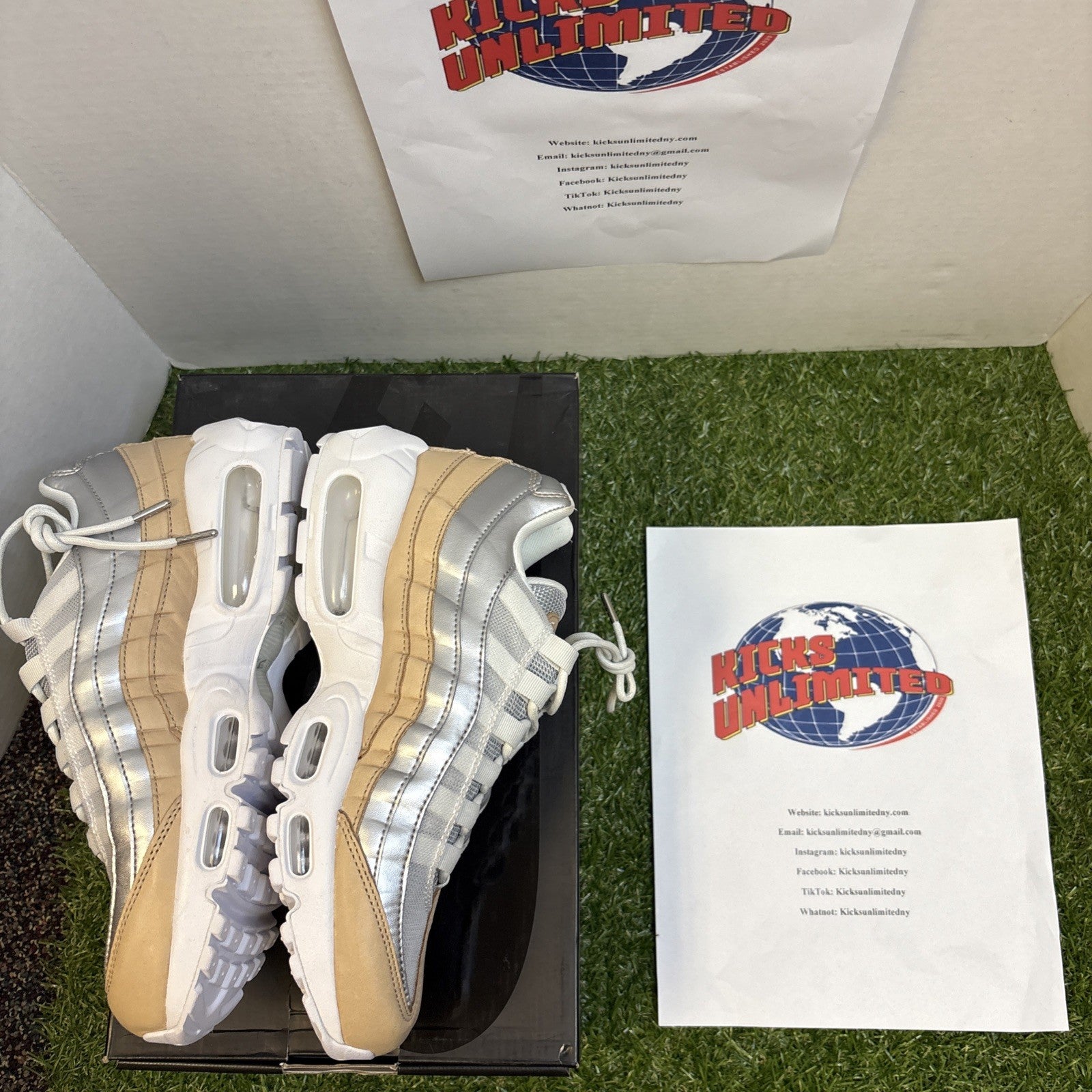 Size 8   Nike Air Max 95 SE Pure Platinum W1